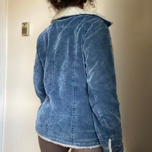 Y2K blue corduroy coat - Picture 7 of 7